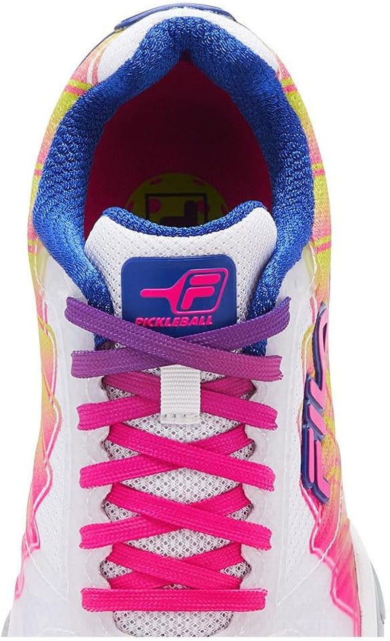 Volley Zone Pickleball Shoes Women (Wht/Kopk/Mblu)