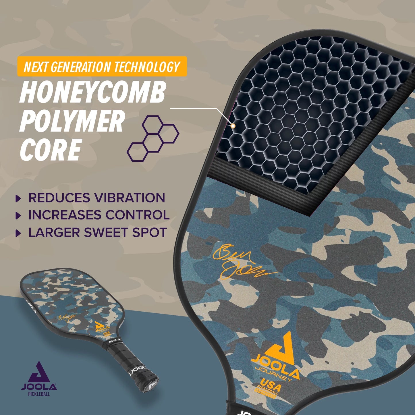 Journey Camo Pickleball Paddle