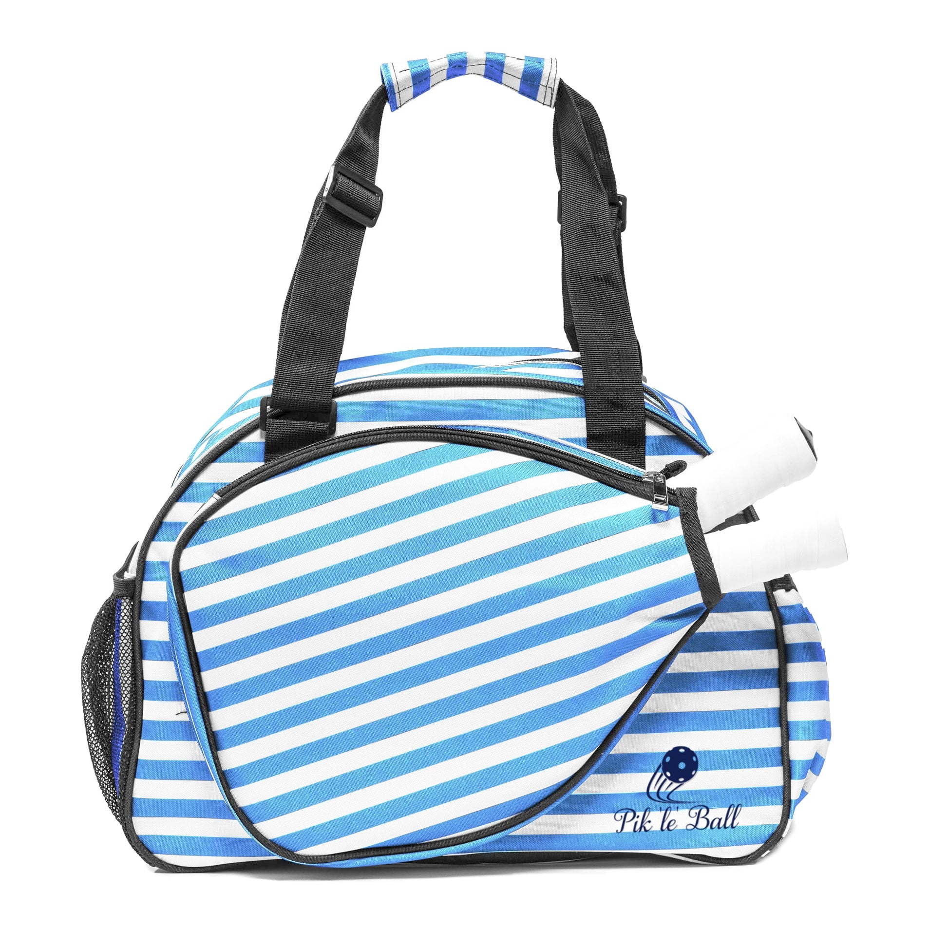 Pik’Le’Ball Women’S Premium Pickleball Bag. the Original Pickleball Tote. Water Bottle Holder, Racquet/Paddle Case, Fits More than 2 Paddles. Athletic Bag, Sling Bag (Blue/White)