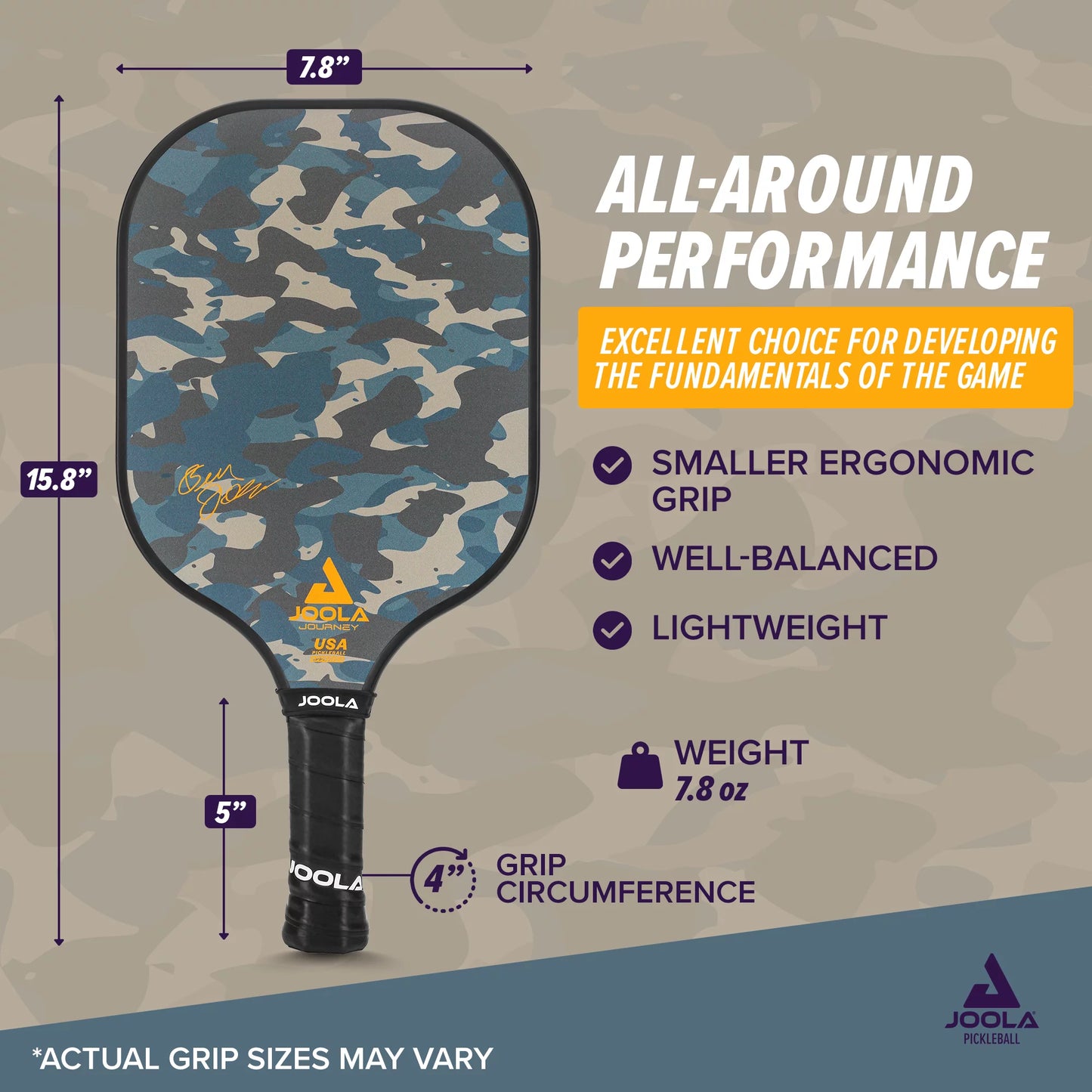 Journey Camo Pickleball Paddle