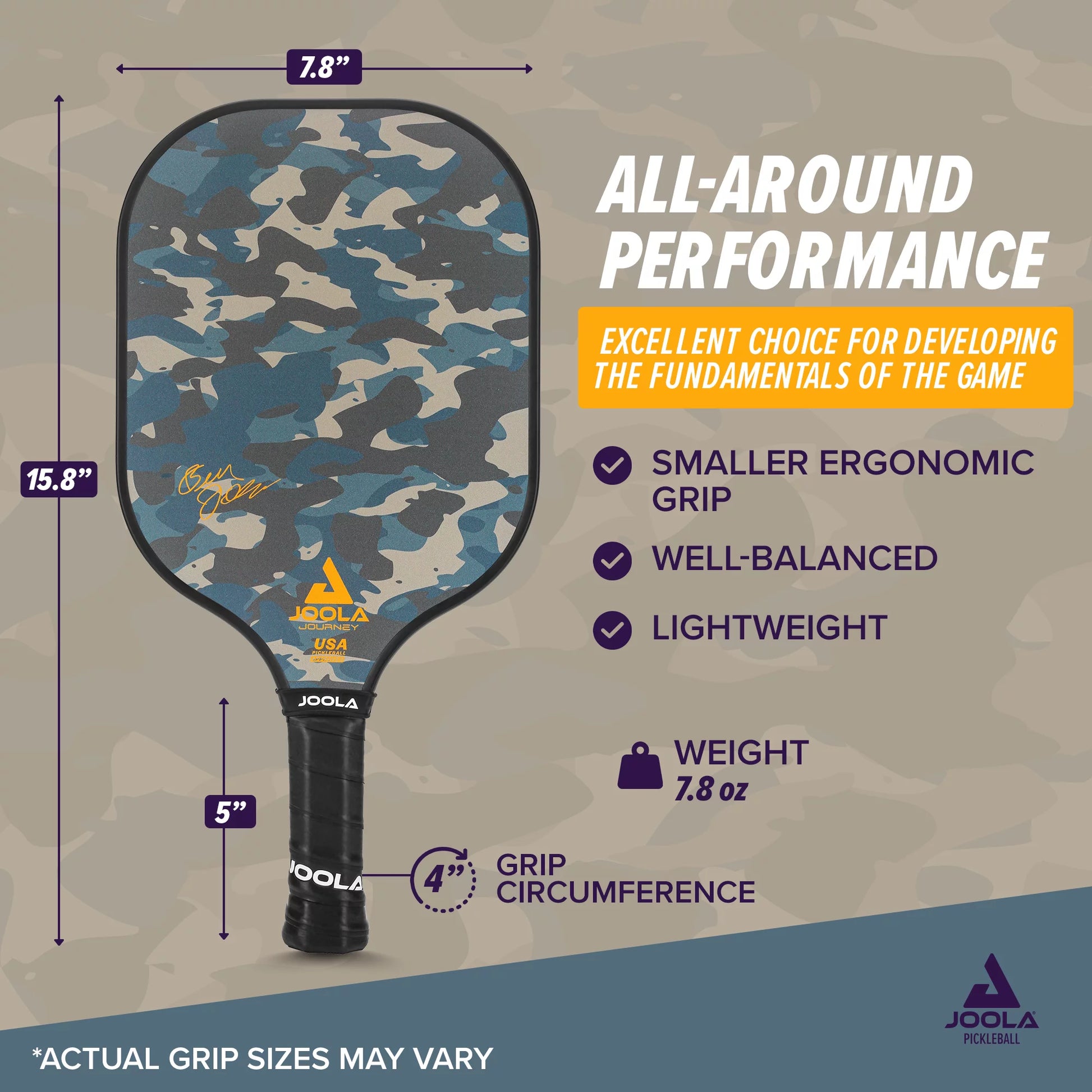 Journey Camo Pickleball Paddle