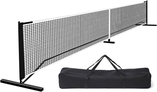 Pickleball Nets Portable Outdoor, 22 FT Pickleball Net USAPA Regulation Size, Pickle Ball Game Net System with Carrying Bag for Driveway Backyards