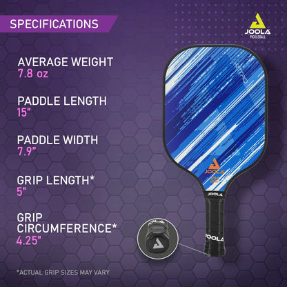 Astro Fiberglass Pickleball Paddle for Intermediate and Beginner Players, Blue