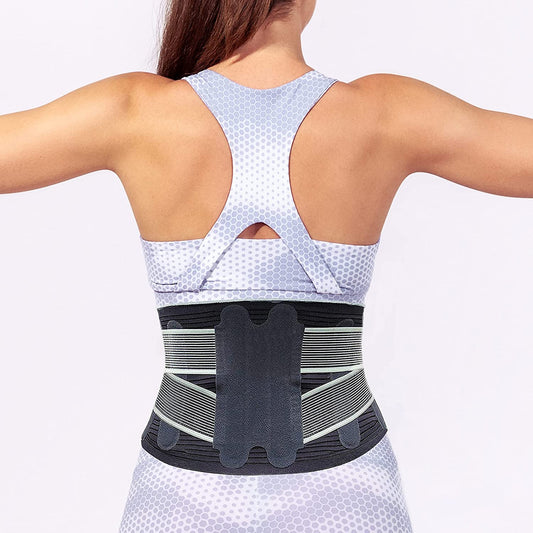 ® - Large Back Brace for Women & Men Lower Back Pain Relief Brace, Slim-Fit Lumbar Support Belt, Compression Back Support Brace, 47.5 Inches, X-Large/Xxlarge