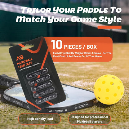 Pickleball Lead Tape - Super High Adhesive Lead Tape - Designed Specifically for Pickleball Paddles - Building the Perfect Moment of Hitting a Ball Can Make You a Better Player.