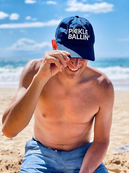 Pickleball Hat - Pickleball Gifts - Pickleball Accessories - Pickle Ball Hats for Men and Women Navy