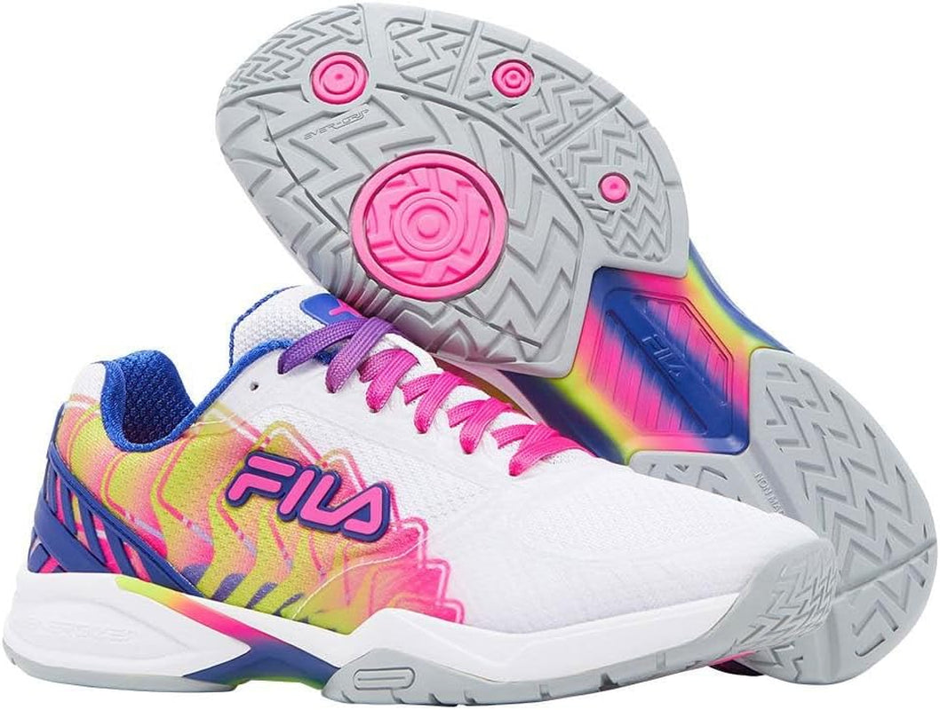 Volley Zone Pickleball Shoes Women (Wht/Kopk/Mblu)