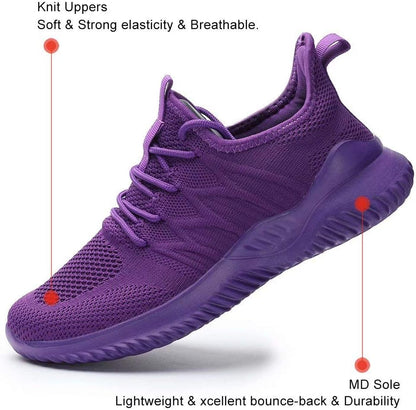 Womens Ladies Walking Running Shoes Slip on Lightweight Casual Tennis Sneakers Clothes Shoes